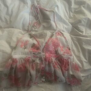 Floral Halter Top